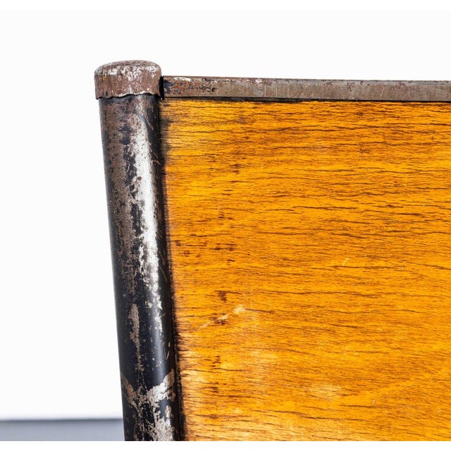 French Stacking 510 Dining Chair with Black Frame from Mullca, 1960s For Sale - Image 6 of 11