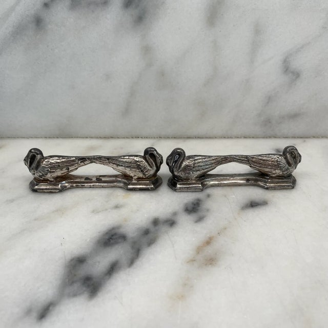 Metal Antique Knife Rests From France: Set of 12 Argit Animal Knife Rests in the Style of Benjamin Rabier For Sale - Image 7 of 9