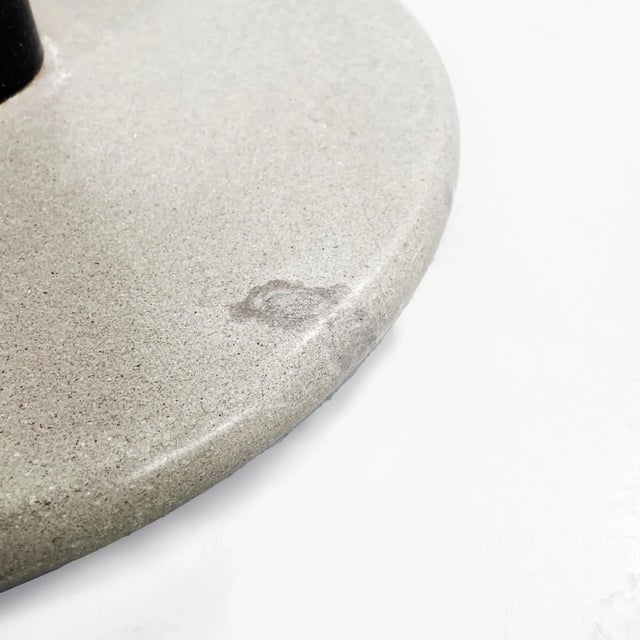 Italian Modern Coffee Table in Green Glass, Black Metal and Grey Stone, 1980s For Sale - Image 11 of 12