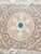 Decorative Vintage Suzani from Samarkand, circa mid-1960s. There are stains on this suzani. Dimension; 50'' x 53'' inches...