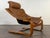 Vintage 1970's Scandinavian Leather Lounge Chair For Sale In Los Angeles - Image 6 of 11