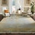 Chinese 6x9 Versatile Classic Blue Brown Floral Modern Hand Knotted Wool Carpet Rug For Sale - Image 3 of 5