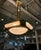 Brass French Art Deco Chandelier Signed by Degué For Sale - Image 8 of 9