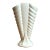 Vintage Matte Glaze Ribbed Ceramic Vase For Sale