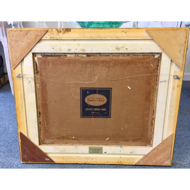 Chocolate 1963 Original Signed "Fire Island" Impasto Painting For Sale - Image 8 of 11