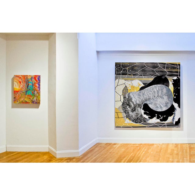 Gray "High Pass Gray" by Michael DesRosiers Mixed-Media on MDF Panel (2022) For Sale - Image 8 of 9