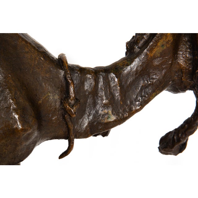 Italian Antique Bronze Sculpture “Flight From Egypt” (1892) Ernesto Bazzaro For Sale - Image 17 of 18
