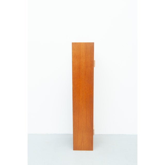 Cherry Wood Wall Shelf by Walter Wirz for Wilhelm Renz, 1960s For Sale - Image 6 of 8