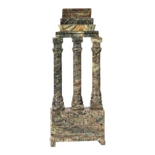 Antique Grand Tour Marble Model of a Classical Ruins For Sale