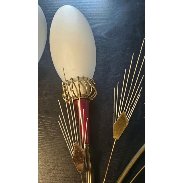 2-Light Wall Lamp from Maison Lunel, 1950s, Set of 2 For Sale - Image 12 of 17