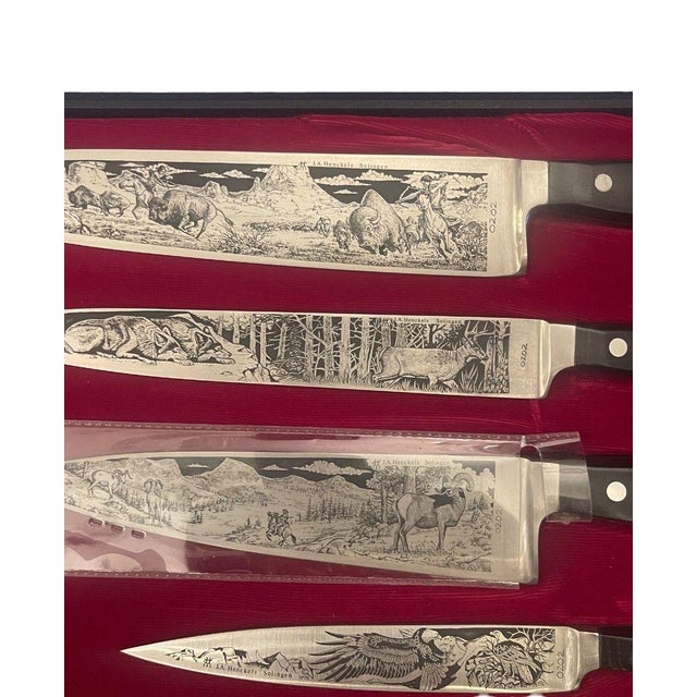 Metal 1976 j.a. Henckels America’s Bicentennial Knife Set Limited Edition - 10 pcs with case For Sale - Image 7 of 11