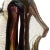 Glass Vintage Murano Barovier Toso Rare Purple Trim Gold Flecks Italian Art Glass Ornate Pierced Double Handle Vase For Sale - Image 7 of 8