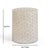 2020s Lorna Stool in Pearl Floral Petal Capiz Shell Motif For Sale - Image 5 of 6