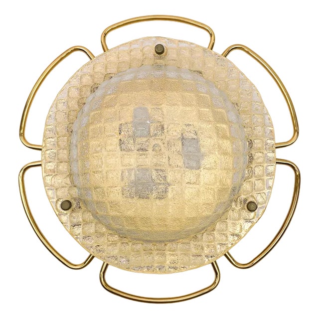 Large Murano Glass Flush Mount, 1960s For Sale