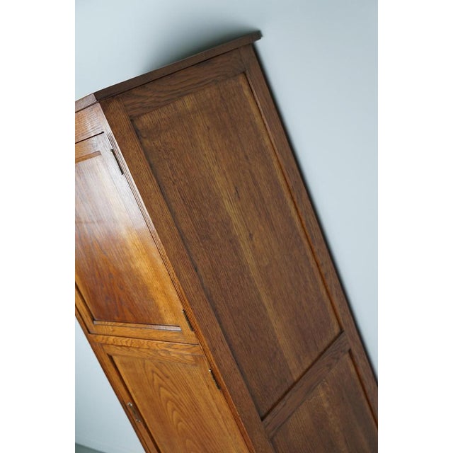 Dutch Oak Locker Filing Cabinet, 1930s For Sale - Image 11 of 18