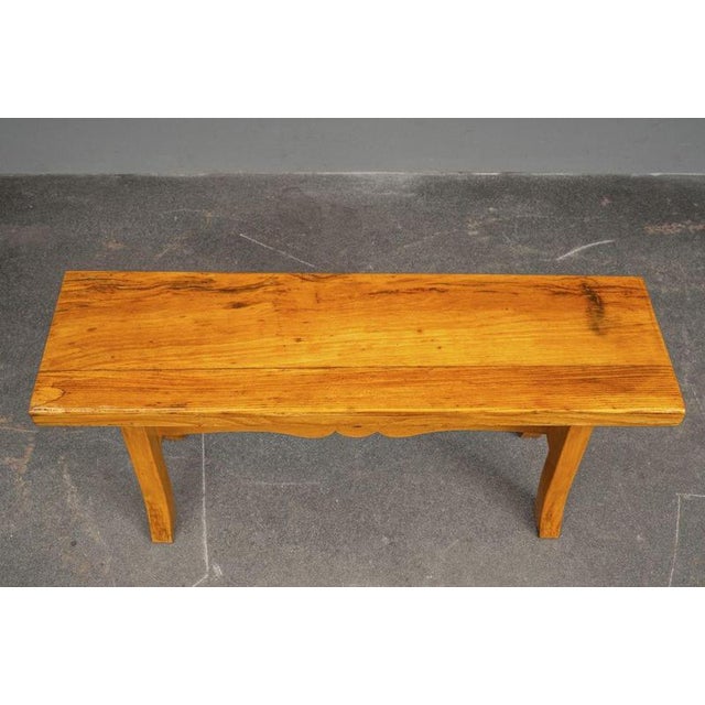 Biedermeier Style Bench in Beech Wood, Early 20th Century For Sale - Image 11 of 14