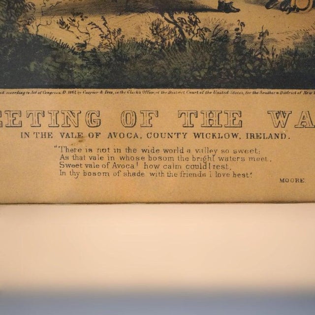 Antique Currier & Ives Print - The Meeting of the Waters 19thC For Sale - Image 14 of 16