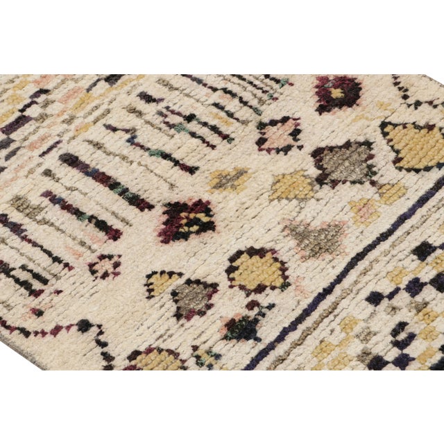 2010s Rug & Kilim’s Moroccan Style Scatter Rug With Colorful Geometric Patterns For Sale - Image 5 of 7