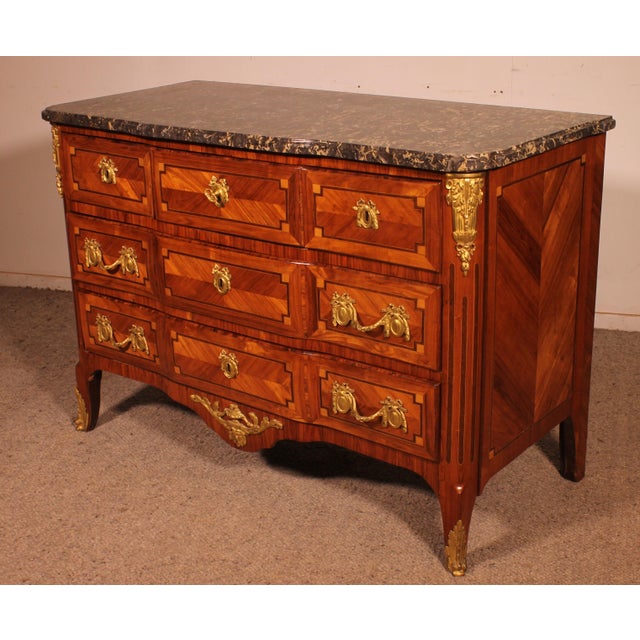 Brown Antique Chest of Drawers from Lardin, 1700s For Sale - Image 8 of 14