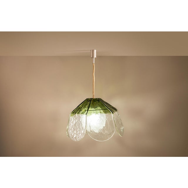 Mid-Century Modern LS 182 Hanging Lamp by Carlo Nason for AV Mazzega, Italy, 1970s For Sale - Image 3 of 11