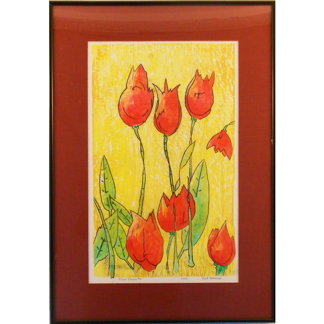 Mixed Media Limited Edition Print "Floral Chorus" by Scot Patterson (2022) For Sale