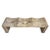 2020s Coastal Organic Modern Washed Teak Wave Bench For Sale - Image 5 of 6