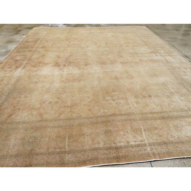 Early 20th Century Galerie Shabab Collection Early 20th Century Handmade Persian Tabriz Room Size Carpet For Sale - Image 5 of 10