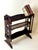 English Gothic Revival Oak Canterbury Bookcase with Original Cane, 1890 For Sale - Image 3 of 14