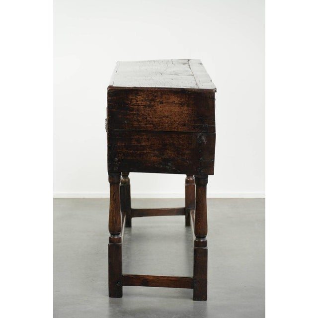 Antique English Oak Sideboard, 1600s For Sale - Image 5 of 14