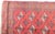 Vintage Turcoman Handwoven Rug – Red Diamond Medallion Design -3' 7'' X 4' 4'' For Sale - Image 9 of 12