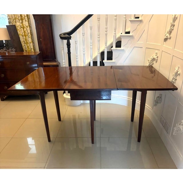 Antique Georgian Mahogany Six Leg Drop Leaf Dining Table, 1800 For Sale - Image 6 of 16