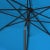 Safavieh Venice Single Scallop 9ft Crank Outdoor Push Button Tilt Umbrella - Pacific Blue For Sale - Image 4 of 5