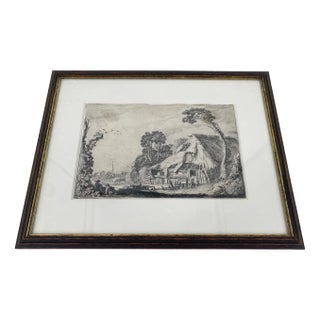 Jan Va De Velde, Genre Scene at the Harbor, Netherlands 1616, Paper, Framed For Sale