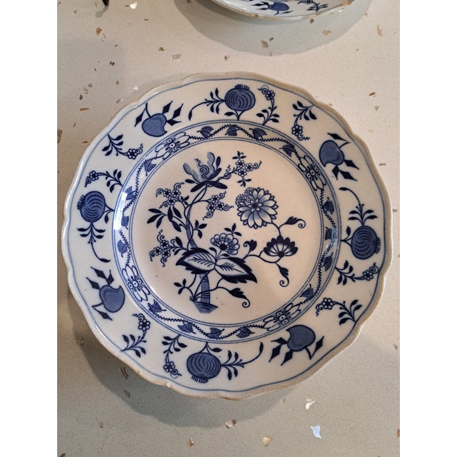 Meissen Porcelain 1900s Blue Onion Pattern Plates - Set of 10 For Sale - Image 4 of 12