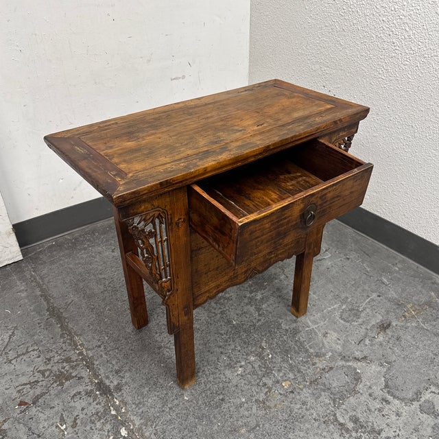 Wood Chinese Elmwood Altar Table, 19th Century For Sale - Image 7 of 12