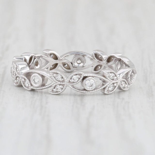 Gem: Natural Diamonds - 0.16 Total Carats, Round Brilliant Cut, G - H Color, VS2 - I1 Clarity Metal: 14k White Gold...