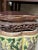 19th Century Porcelain Republic Era Kangxi Style Famille Verde Biscuit Box For Sale - Image 9 of 11