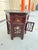 Brown Vintage Pair of Chinoiserie Style Carved Hardwood Side Tables For Sale - Image 8 of 12