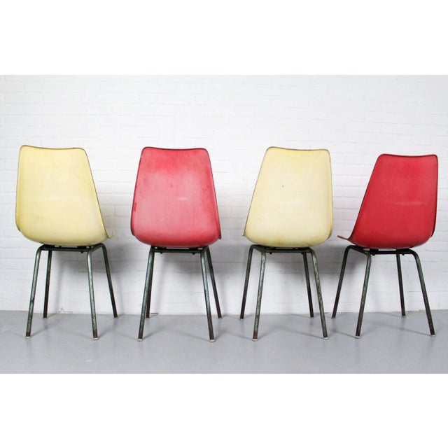 1950s Fiberglass Dining Chairs from KVZ Semily, 1950s, Set of 4 For Sale - Image 5 of 9