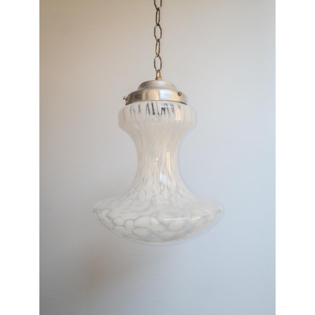 Rare Pair of Mid-Century Murano Glass Pendant Lamps by Carlo Nason for Mazzega, 1970s For Sale - Image 6 of 8