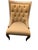 Wood Marge Carson Tufted Gold Dining Chairs With Nailhead Trim, Set of 6 For Sale - Image 7 of 17