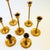 Graduated Brass Candlestick Holders - Set of 7 For Sale In San Francisco - Image 6 of 12
