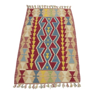 1970s Scandinavian Red Small Kilim For Sale