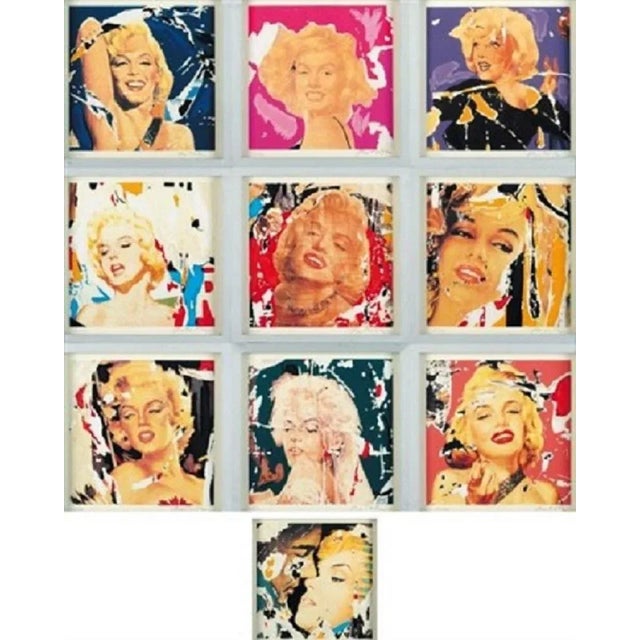 1990s Mimmo Rotella: Marilyn, the Faces, Silkscreen and Collage For Sale - Image 5 of 6