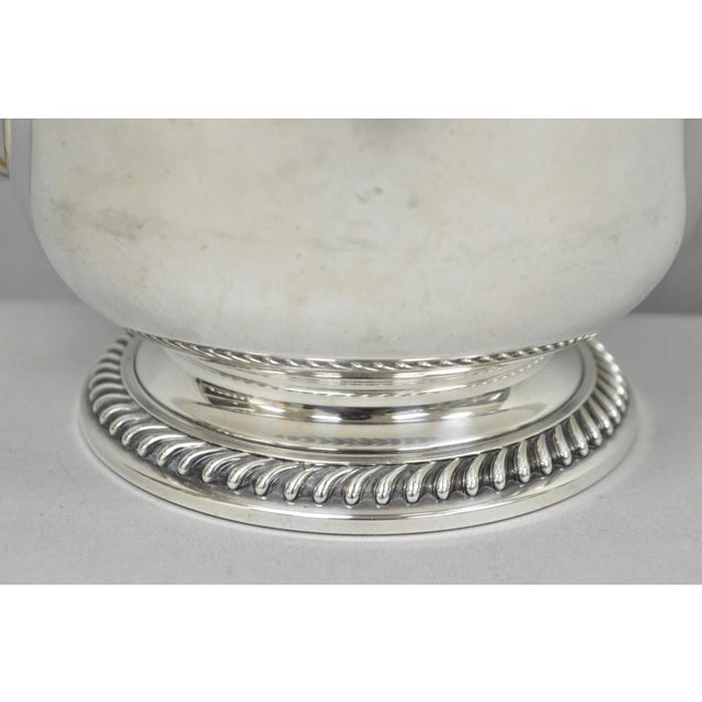 Antique English Regency Lion Head Silver Plated Covered Bar Ice Bucket For Sale - Image 9 of 17