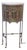 Antique Metal Demi-Lune Cabinet For Sale