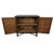 Mid-Century Modern Ebony Geometric Wood Cabinet For Sale - Image 3 of 13