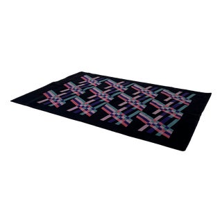 Large Geometric Wool Rug from Missoni, 1980s For Sale