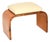 Art Deco Birds Eye Maple and Leather Stool, 1930s For Sale