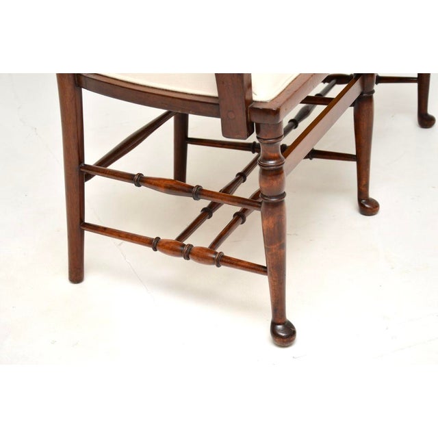 Antique Georgian Ladderback Settee, 1820s For Sale - Image 11 of 12